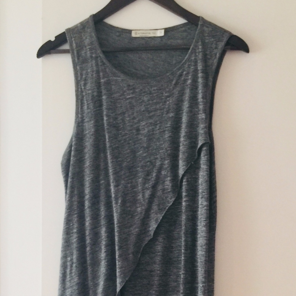 Alternative brand asymmetric midi-dress, Grey - S